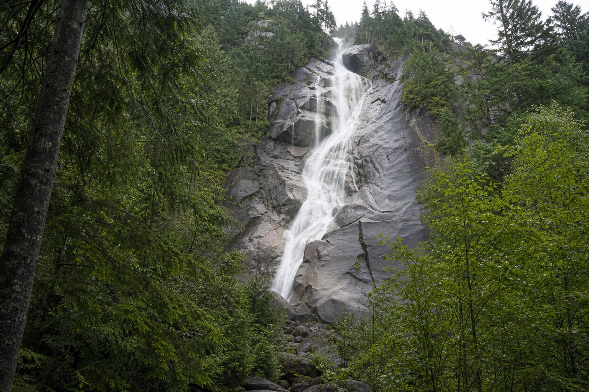 The Sea to Sky Highway between Vancouver and Whistler
