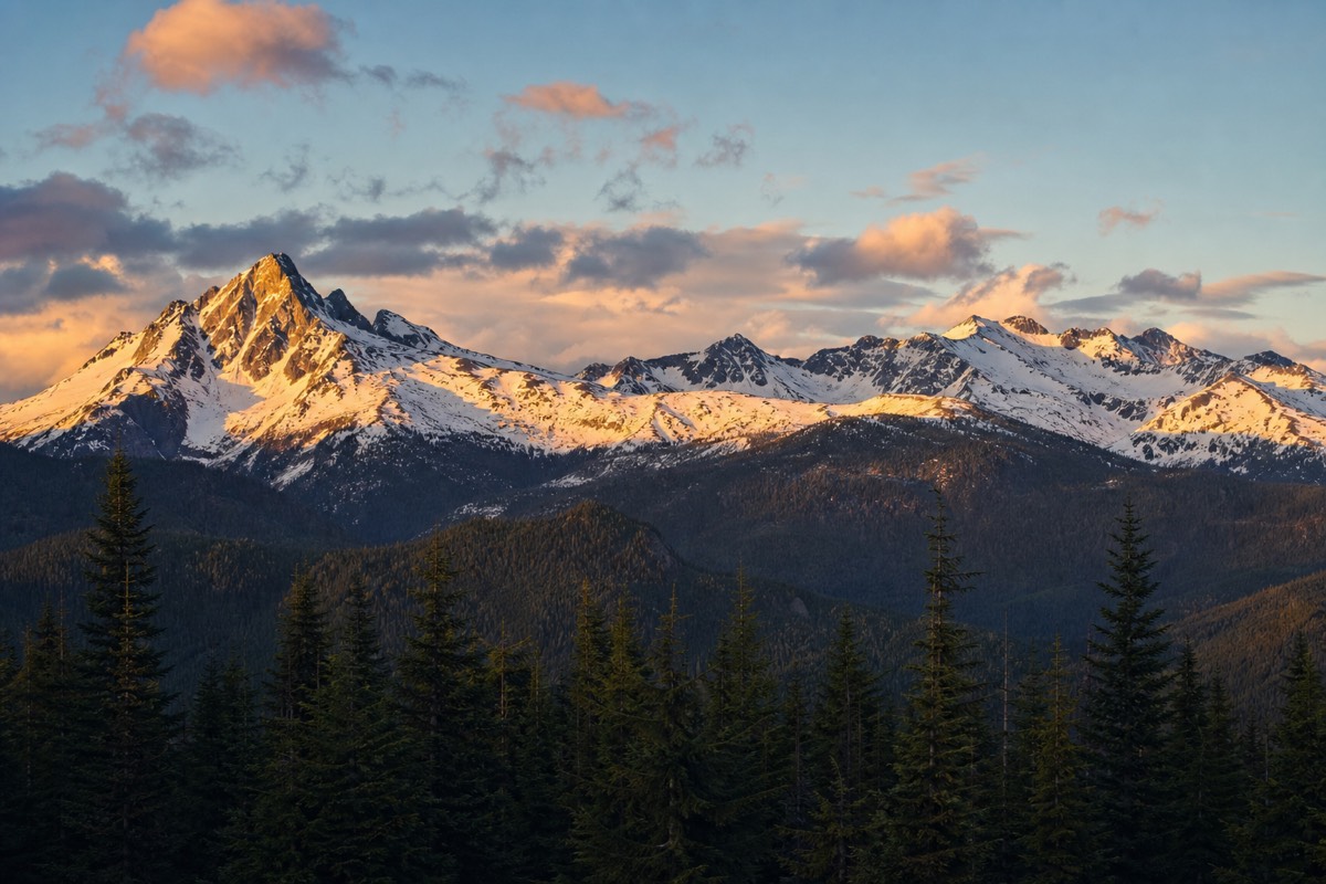 The mountains above Whistler, British Columbia