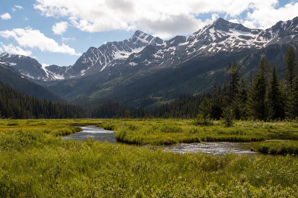 The mountains above Whistler, British Columbia