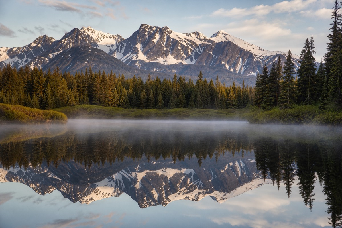 The mountains above Whistler, British Columbia