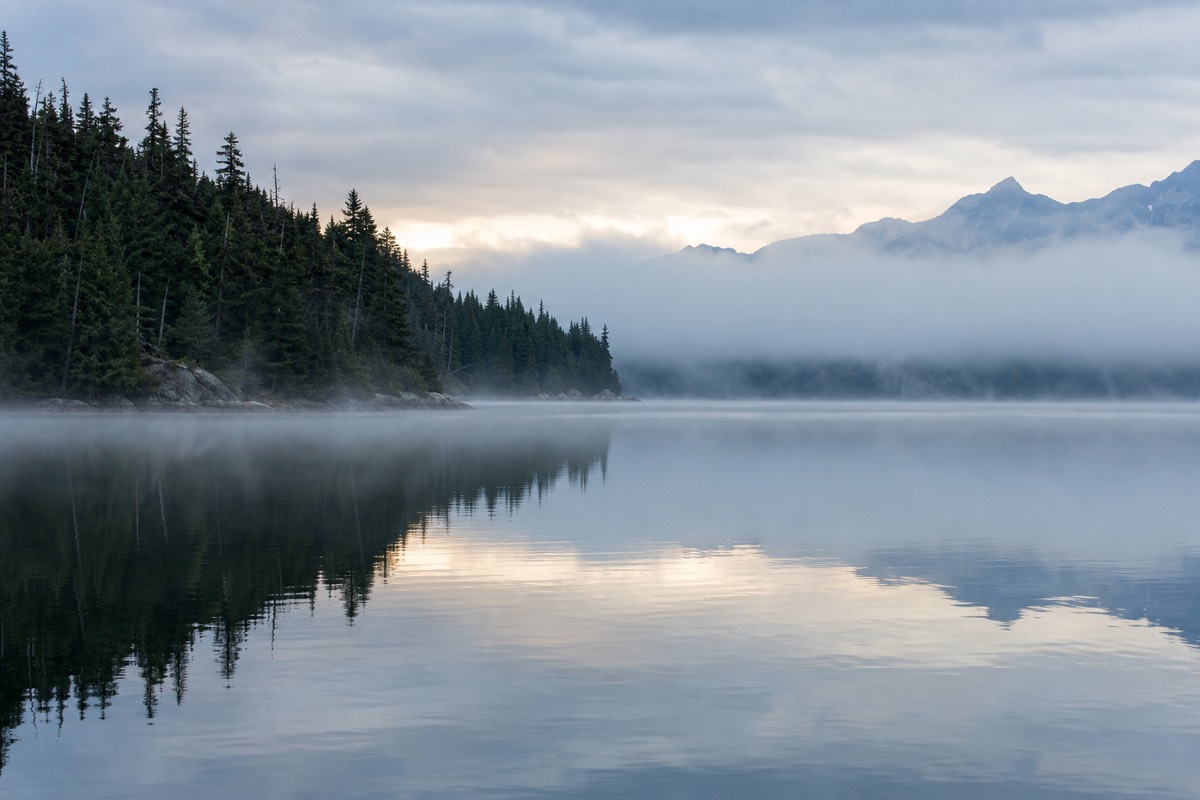 The mountains above Whistler, British Columbia