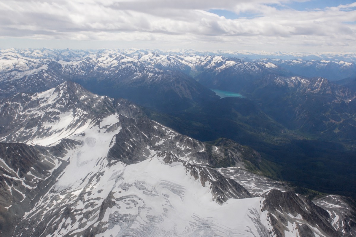The mountains above Whistler, British Columbia