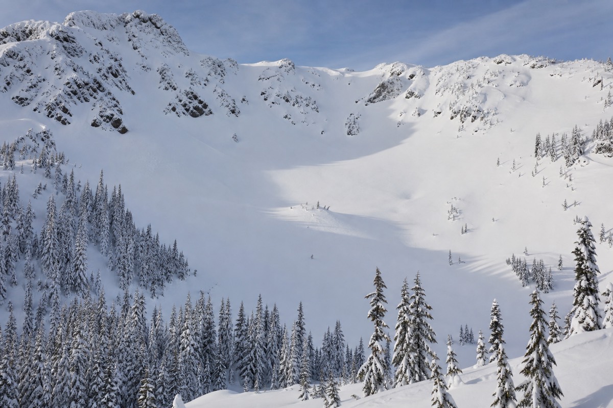 Whistler Village under winter snow
