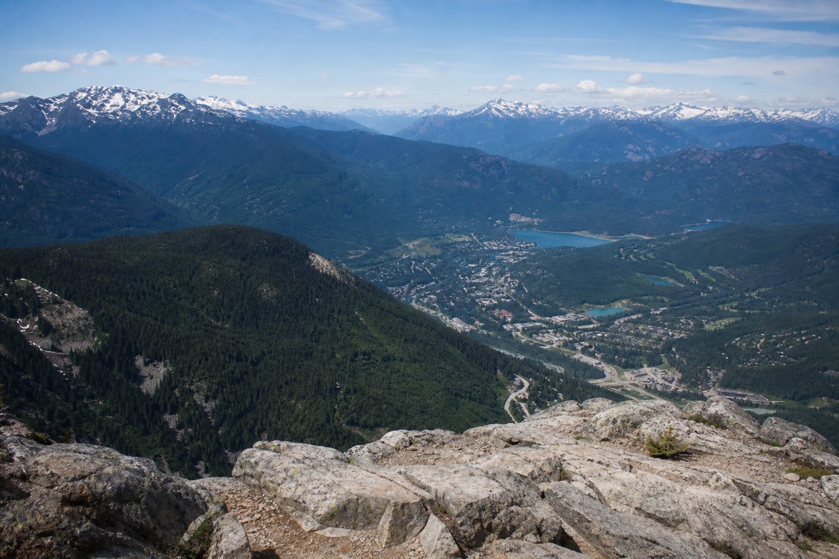 The mountains above Whistler, British Columbia